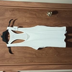 Sexy Basics 24/7 Anywhere White Low RacerBack Tank Top Athletic Shirt 2XL NWT